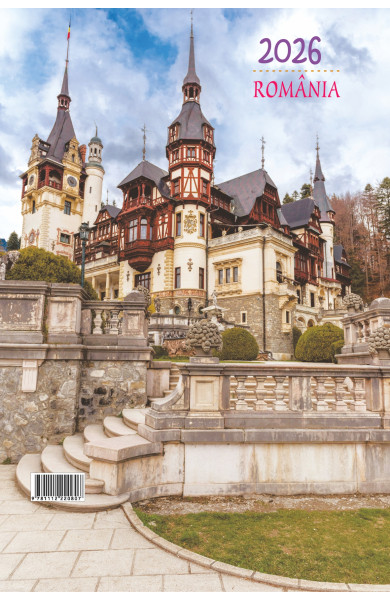 CALENDAR ROMANIA 2026 - CU SPIRA FORMAT A3 CALENDAR ROMANIA 2026 - CU SPIRA FORMAT A3