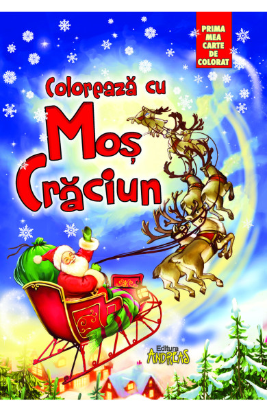 Coloreaza cu Mos Craciun