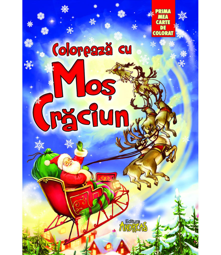Coloreaza cu Mos Craciun Coloreaza cu Mos Craciun