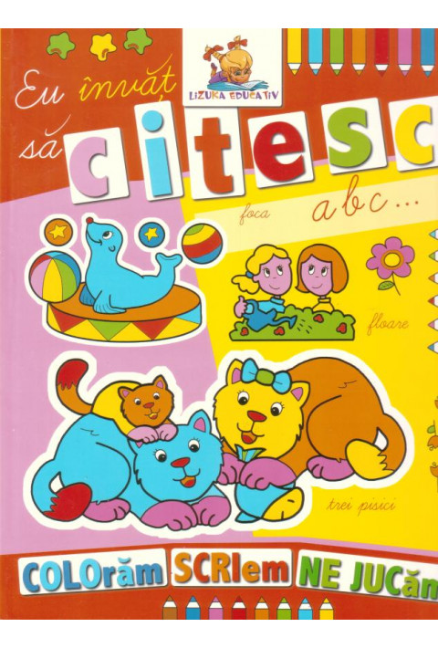 Eu invat sa citesc. Carte de colorat 