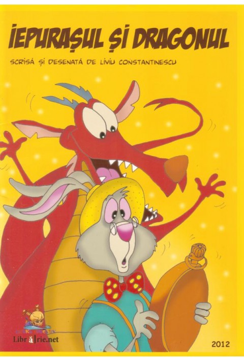 Iepurasul si dragonul - carte de citit si colorat 