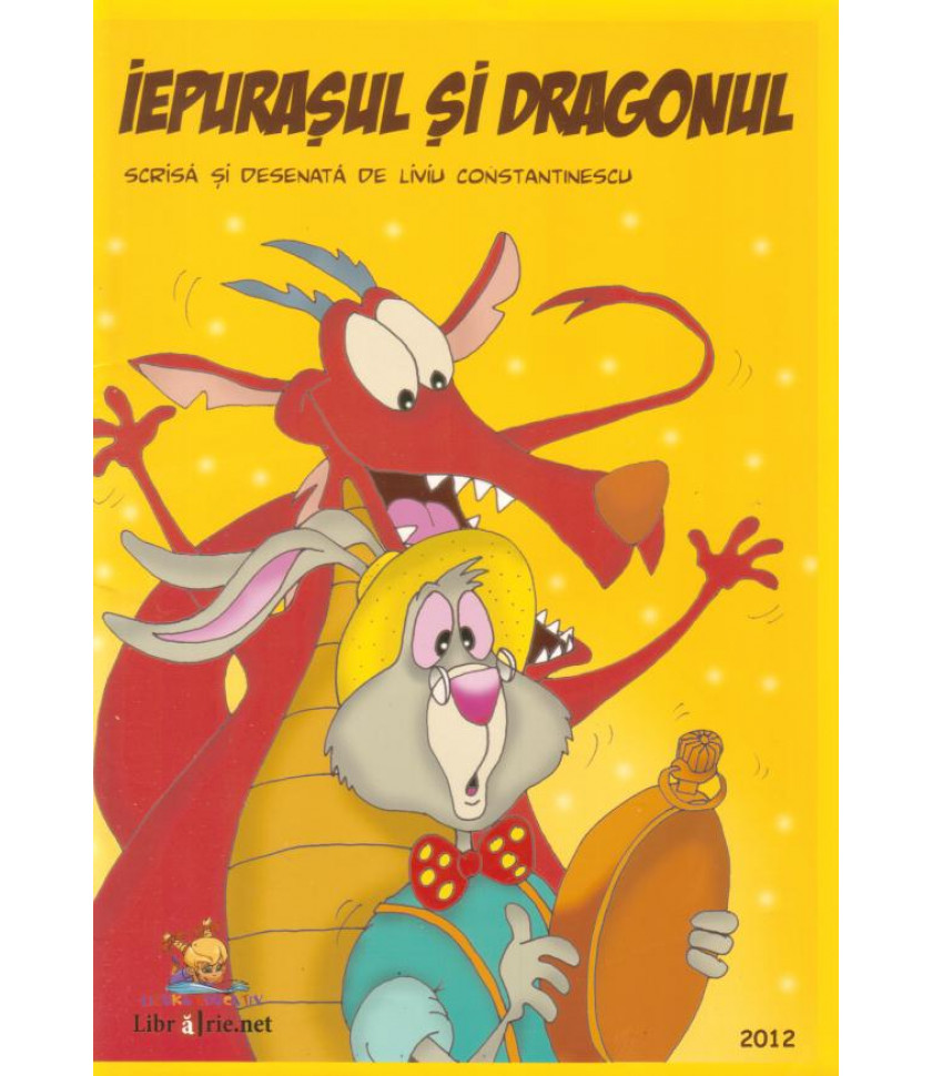 Iepurasul si dragonul - carte de citit si colorat 