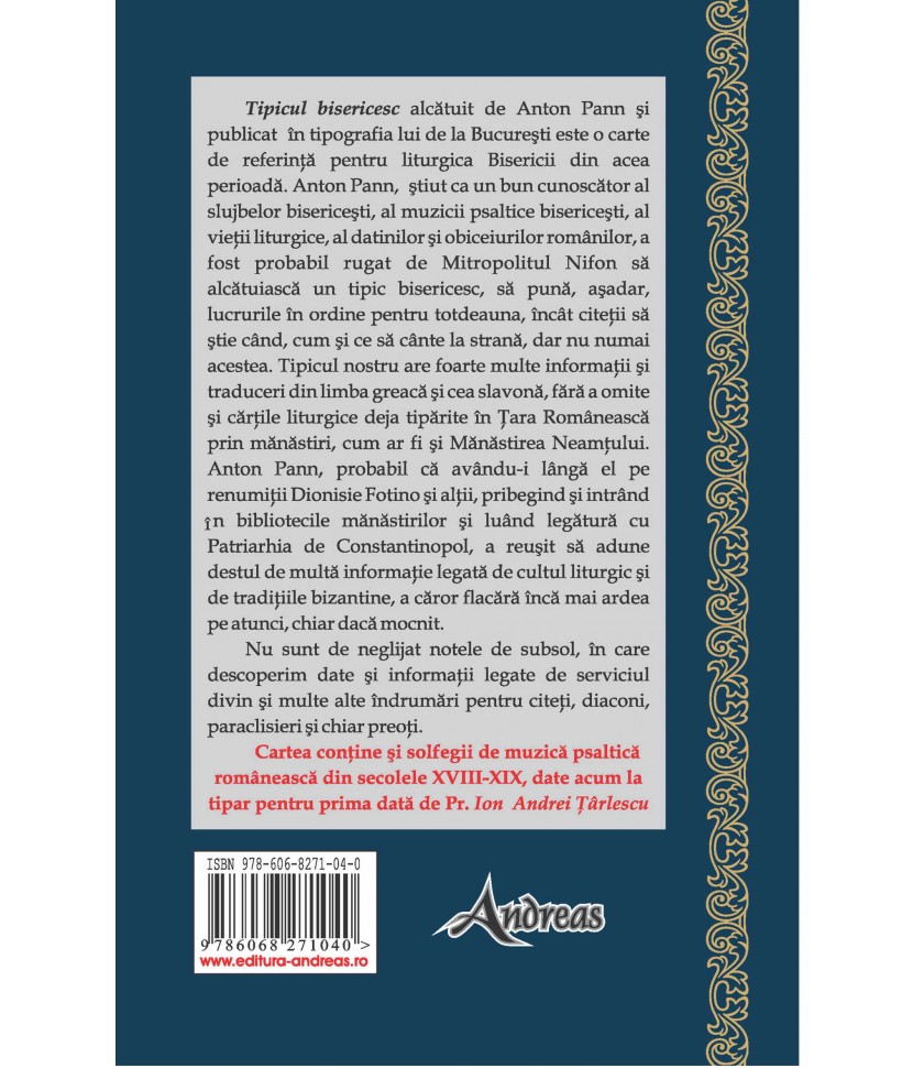 Tipic bisericesc - Anton Pann