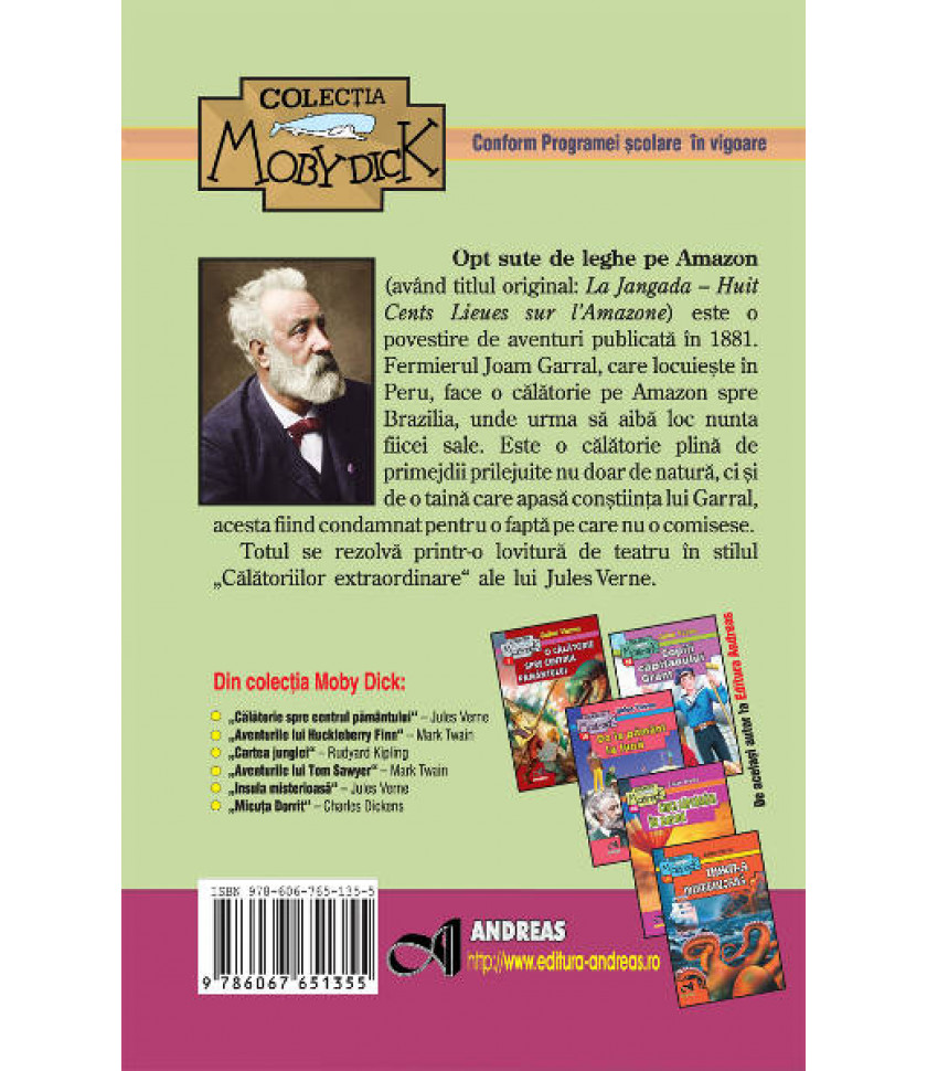 Opt sute de leghe pe Amazon - Jules Verne