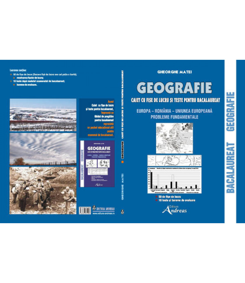 Geografie - caiet cu fise de lucru si teste pentru bacalaureat (ed. 2023)