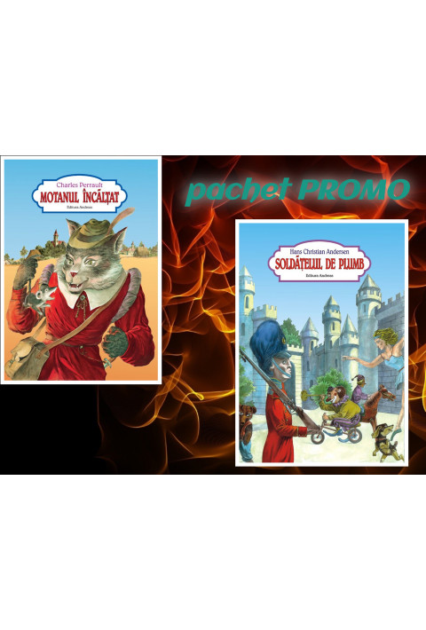 Pachet carti ilustrate Motanul incalcat + Soldatelul de plumb