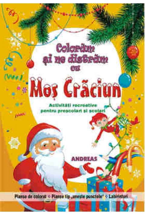 Coloram si ne distram cu Mos Craciun