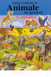 Animale in pericol - carte cu abtibilduri