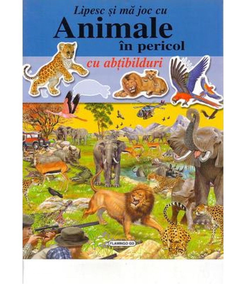 Animale in pericol - carte cu abtibilduri