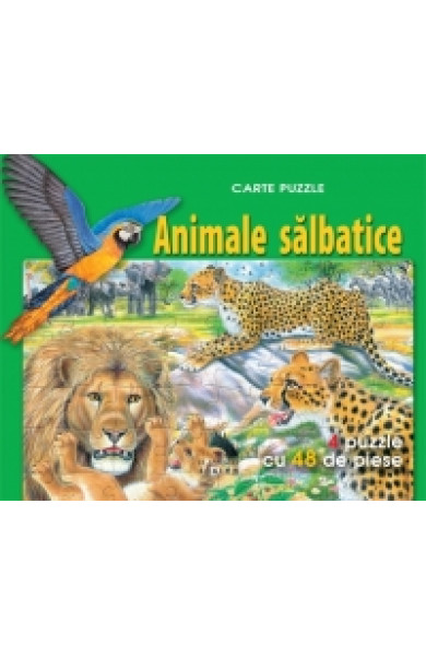 Animale salbatice - Carte puzzle