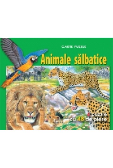Animale salbatice - Carte puzzle