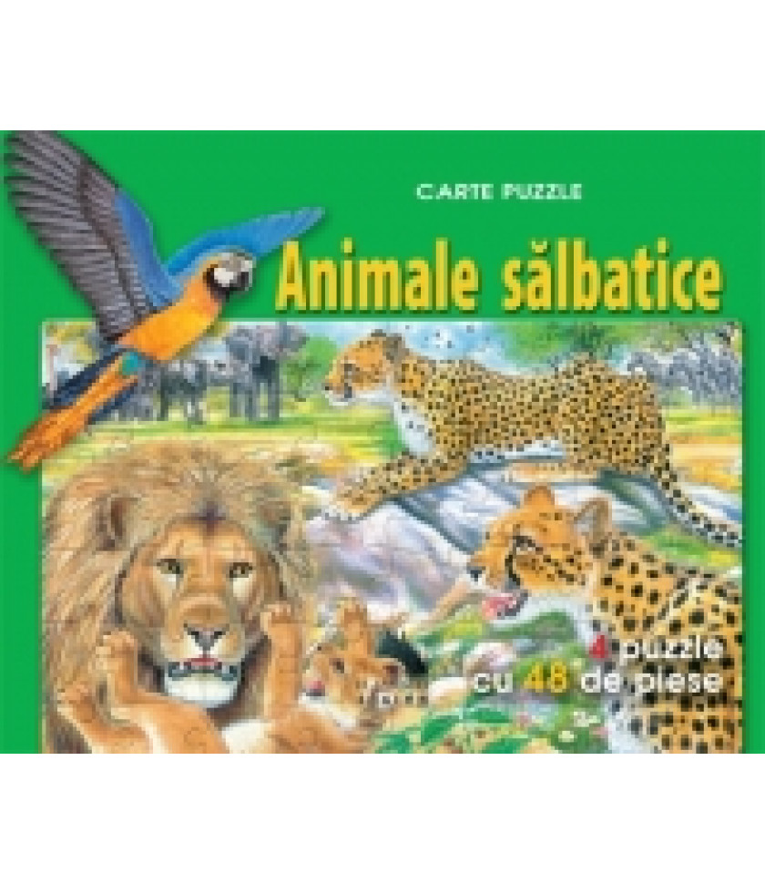 Animale salbatice - Carte puzzle