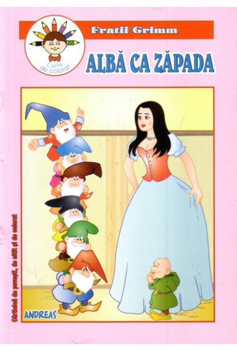 Alba ca Zapada - carticica de povesti, de citit si de colorat