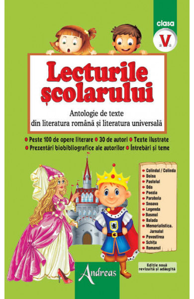 Lecturile scolarului clasa a V-a