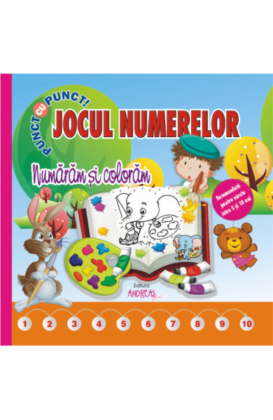 Jocul numerelor - numaram si coloram (Punct cu punct)