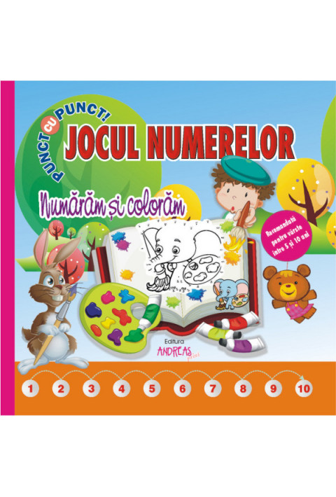 Jocul numerelor - numaram si coloram (Punct cu punct)