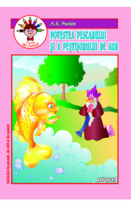 Povestea pescarului si a pestisorului de aur - carte de colorat Povestea pescarului si a pestisorului de aur - carte de colorat