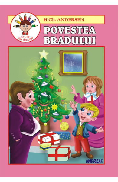 Povestea bradului (carte de colorat)