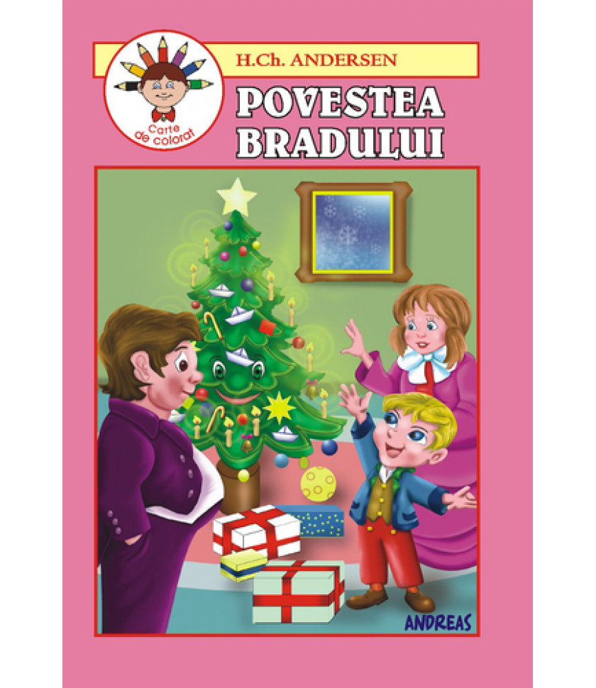 Povestea bradului (carte de colorat)