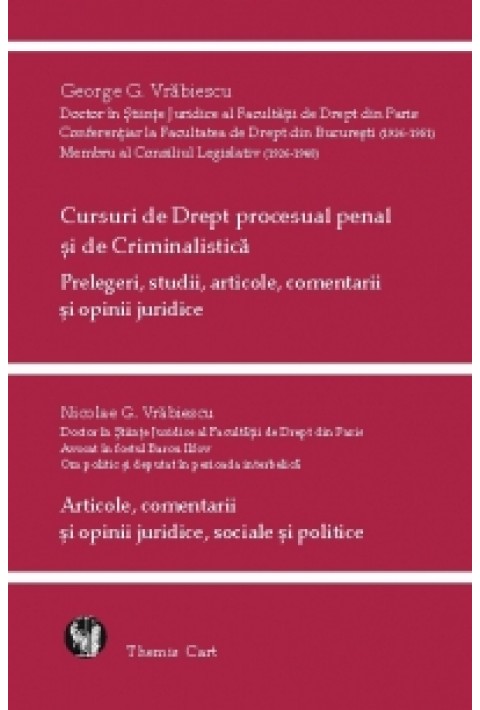 Cursuri de drept procesual penal si criminalistica.