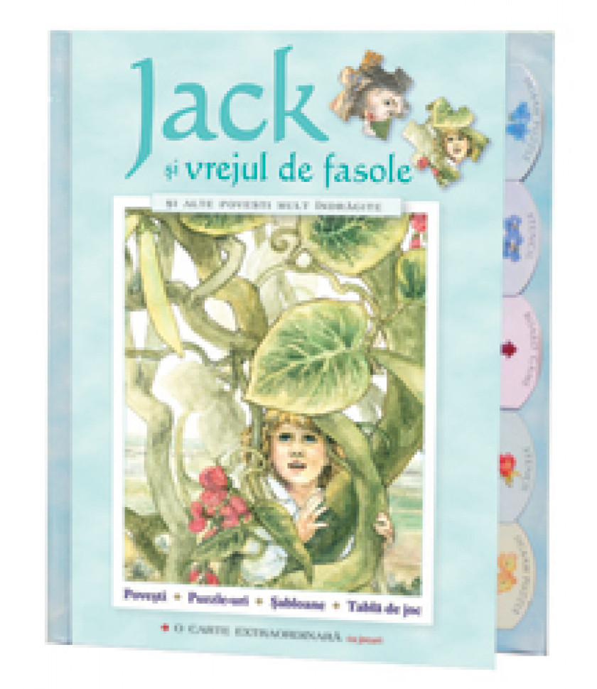 JACK SI VREJUL DE FASOLE  - carte cartonata puzzle