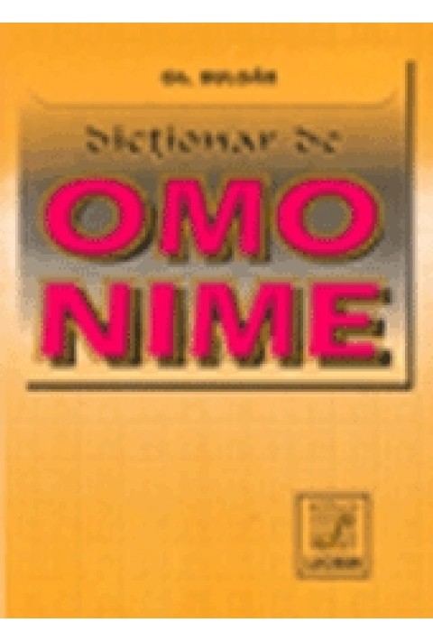 Dictionar de omonime - Gheorghe Bulgar