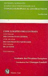 SISTEMUL NORMATIV SI SOLUTIILE INOVATOARE ALE CODULUI EUROPEAN AL CONTRACTELOR